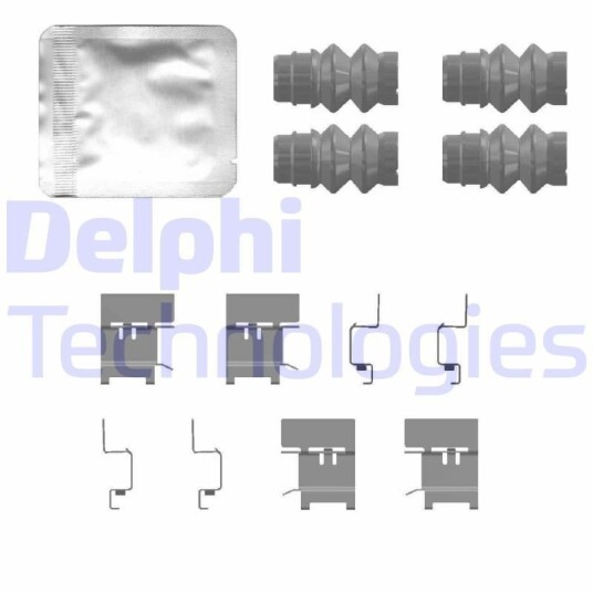 Tilbehørsett, skivebremse belegg DELPHI LX0768