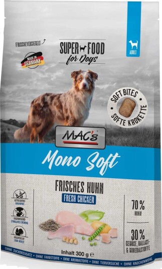 MacS MAC s Mono Softfôr til Hund Kylling 300 g