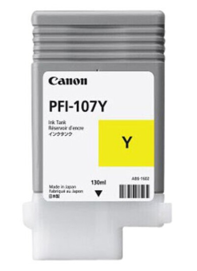 CANON PFI-107Y 1 STYKKER ORIGINAL GULT CANON PFI-107Y 1 STYKKER ORIGINAL GULT