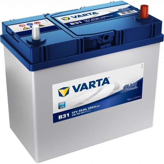 VARTA Blue Dynamic Batteri 12V 45AH 330CCA (238x129x200/227mm) +høyre B31.