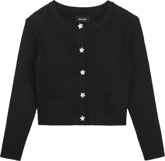 Zadig & Voltaire Kids Knitted Cardigan   Black   152