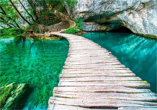 Fototapet Plitvice Lakes National Park Croatia200x140 - Artgeist sp. z o. o.