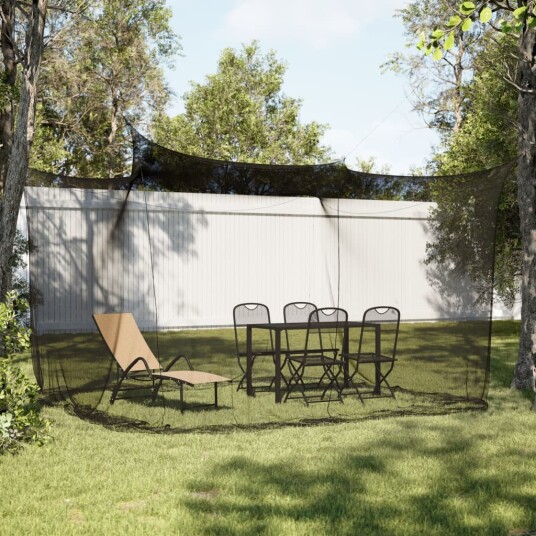 vidaXL Myggnett for utendørs 220 mesh svart 300x300x250 cm