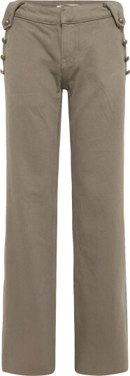 Mango Teen Low Waist Jeans With Buttons BEIGE KHAKI 40