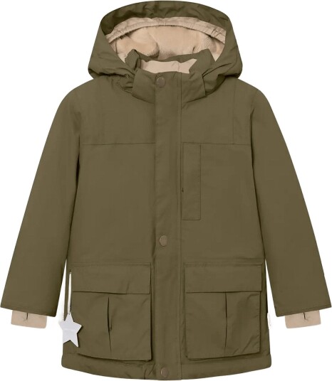 MINI A TURE Matkastorio Fleece Lined Winter Jacket. Grs KALAMATA GREEN 152