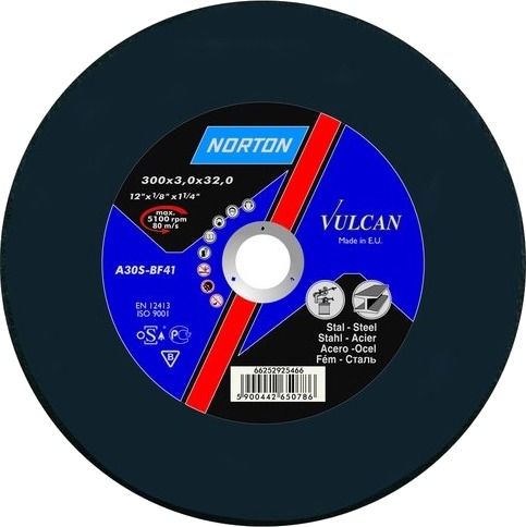 Norton Kappeskive Vulcan 400 X 4.0 X 32Mm A30s Metall