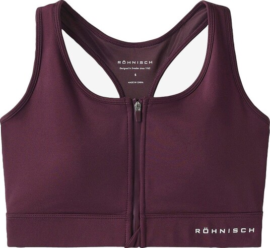 Röhnisch Sports BH Essential Zip Sportsbra Rød