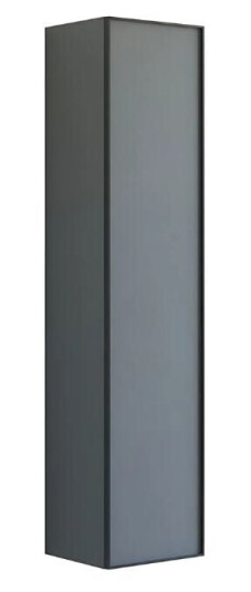 Dansani Inzo Urban Alu ramme Svart Høyskap 1 dør B40xh176x35cm Grå Matt / 40cm Høyre Hengslet Dansani Inzo Urban Alu ramme Svart Høyskap 1 dør B40xh176x35cm Grå Matt / 40cm Høyre Hengslet
