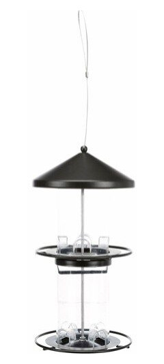 Utefuglautomat 2Etg I Metall/Akryl 36Cm Sort