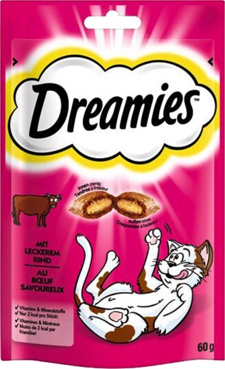 Dreamies Ost Kylling Laks Og Okse 4 X 60 G