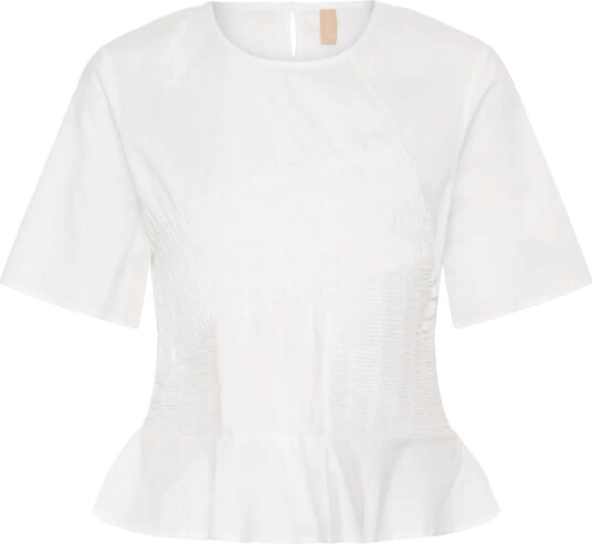 Culture Cuajda Antoinett Ss Blouse White L