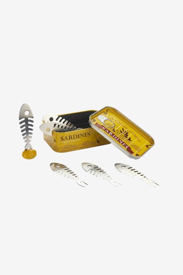Balvi Snackgaffel Sardines x6 tinn Gul Balvi Snackgaffel Sardines x6 tinn Gul