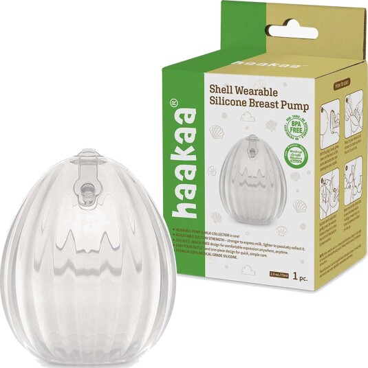 Haakaa Brystpumpe Musling 75ml 1 Stk White One Size Haakaa Brystpumpe Musling 75ml 1 Stk White One Size