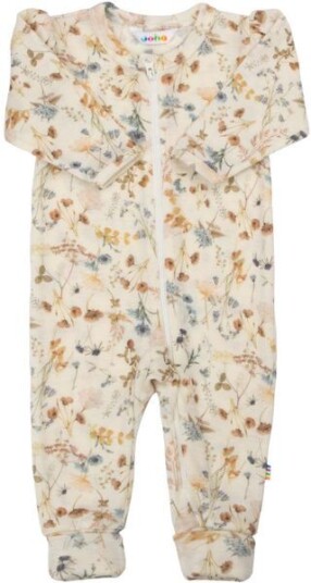 Joha Flora heldress/pyjamas i ull Off white