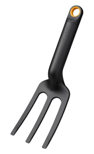 Fiskars Plantegaffel Solid med 3 buede pinner - Ergonomisk hageredskap