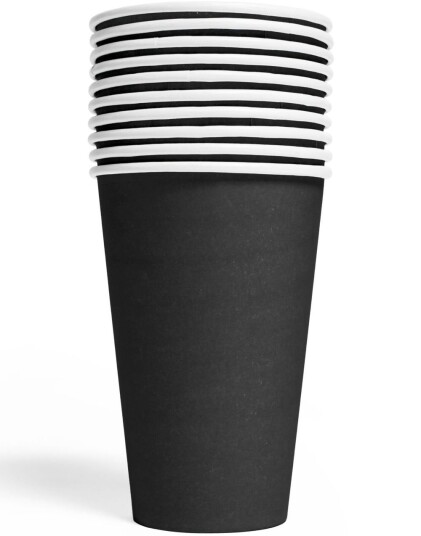 10 stk Svarte Pappkrus 350 ml