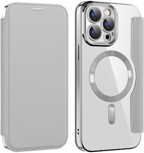 Trolsk Lommebokdeksel med MagSafe iPhone 15 Pro Max Grå