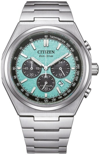 Citizen Herreklokke CA4610 85M Chrono Turkis/Titan Ø43 mm Citizen Herreklokke CA4610 85M Chrono Turkis/Titan Ø43 mm