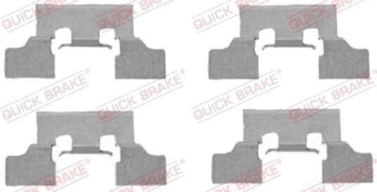 Monteringssett, bremseklosser QUICK BRAKE 109-1647
