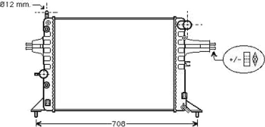 DIEDERICHS DCM2633 Radiator motorkjøling DIEDERICHS DCM2633 Radiator motorkjøling
