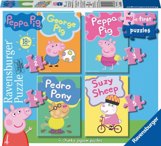 Puslespill 2,3,4,5 B Peppa Gris Ravensburger