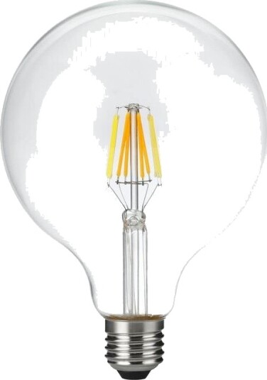 Spl E27 6W dimbar LED filamentpære G125 DimToWarm 2000K 4500K 660lm klart glass Dimbar : Dimbar Kulør : Dim to warm Spl E27 6W dimbar LED filamentpære G125 DimToWarm 2000K 4500K 660lm klart glass Dimbar : Dimbar Kulør : Dim to warm