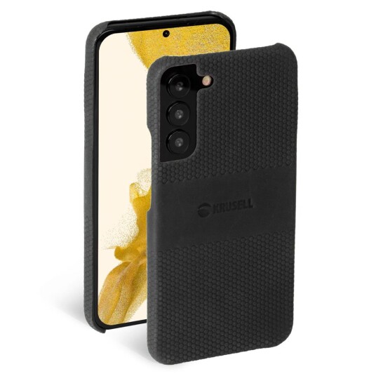 Krusell Samsung Galaxy S22 Deksel Leather Cover Vintage Black Krusell Samsung Galaxy S22 Deksel Leather Cover Vintage Black