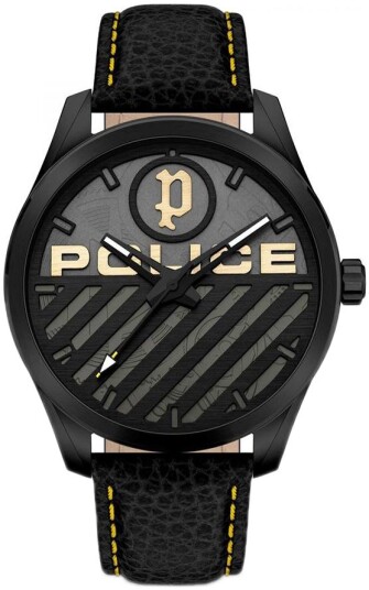Police Herreklokke PEWJA2121403 Grille Grå/Lær Ø42 mm