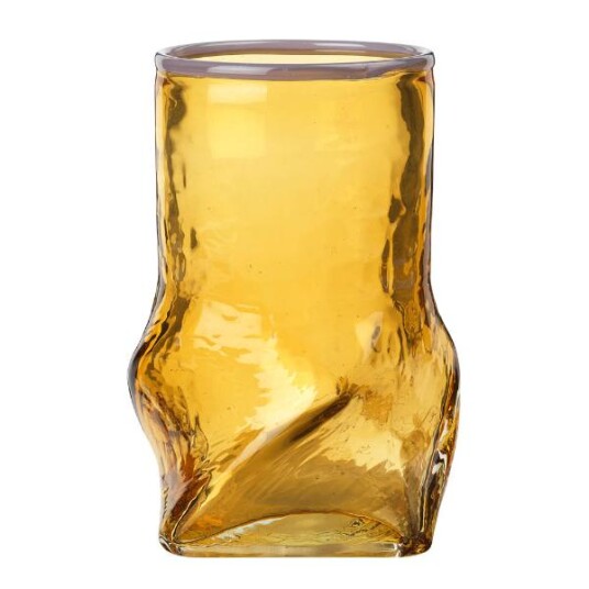 Broste Copenhagen  Ellen vase 22 cm harvest gold/light purple