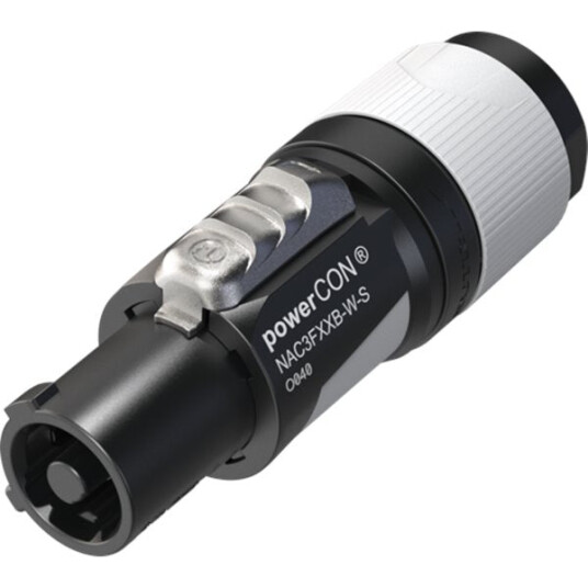 Neutrik PowerCon-plugg NAC3FXXB-W-S Grå 16A 12V