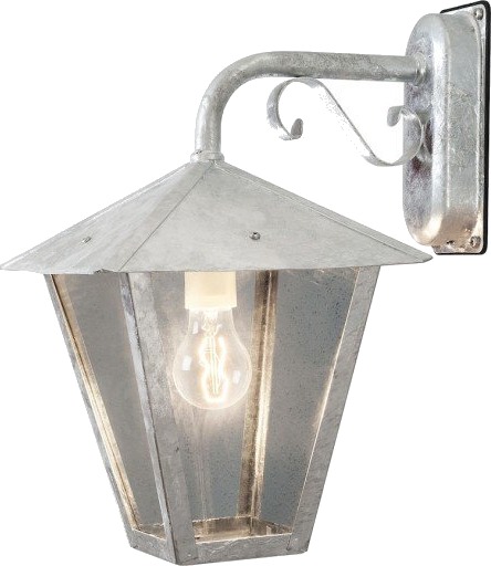 Konstsmide Benu vegglampe, ned. 435-320. Galvanisert Konstsmide Benu vegglampe, ned. 435-320. Galvanisert