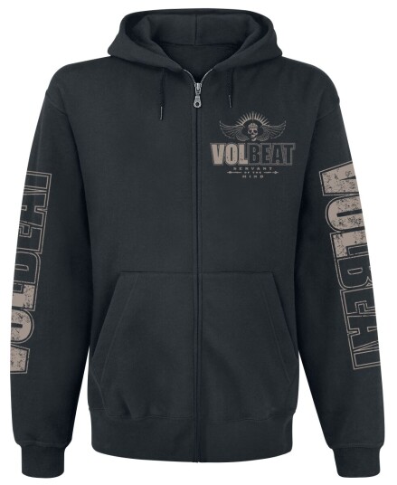 Volbeat Hettejakke - Servant of the mind - S til 5XL - Herrer - svart