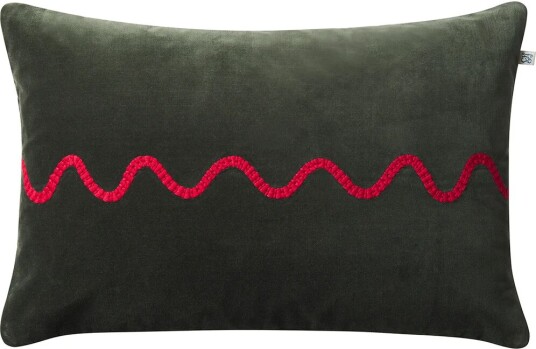 Chhatwal & Jonsson Natu putetrekk 40x60 cm Forest green-red