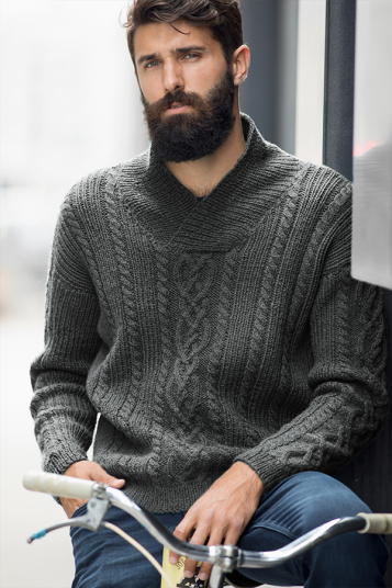 Du Store Alpakka 52 03f William Genser mørk grå