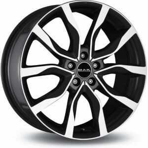 MAK Highlands Black Machined Face 9x21 5x108 ET38.5 B63.4