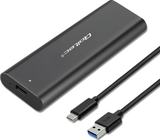 Qoltec 50312 SSD Kabinett M.2 NVMe USB-C Sort