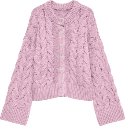 Vero Moda Dame Strikkevarer Lilla L,