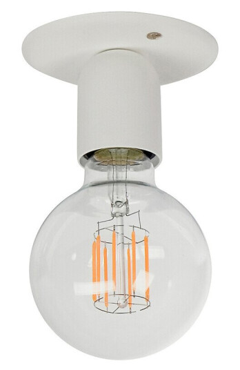 Belid Takplafond Regal 1L D105 mm, Hvit Struktur