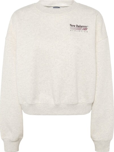 New Balance Trackside Fleece Crew Cream S