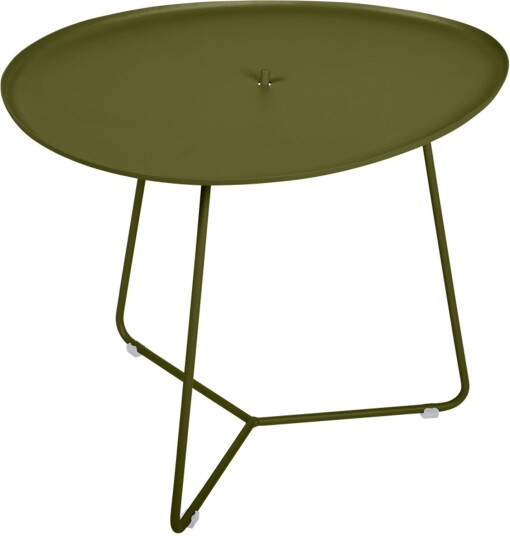 Fermob - Cocotte Low Table, Removable Table Top 55 X 44.5 Cm, Pesto - Utendørs Småbord Og Sidebord - Grønn - Metall/tre