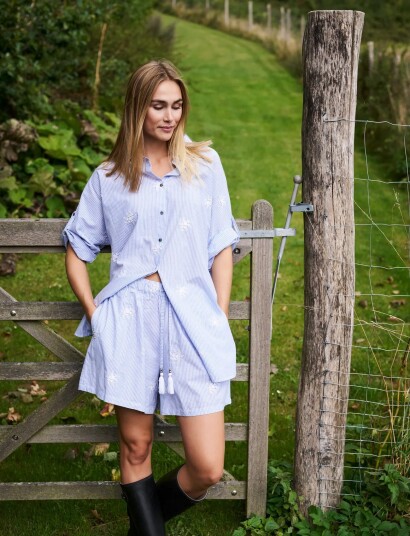 Missya Viola Beach Shirt Blue M