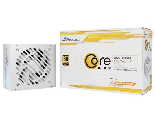Seasonic Core Gx 850 V2 850W Atx3.1 80+Gold White SRP CGX851 A5A32SF W Seasonic Core Gx 850 V2 850W Atx3.1 80+Gold White SRP CGX851 A5A32SF W