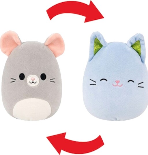 Squishmallows P24 Flip A Mallows Kosedyr 13 cm Misty Og Jiovanne