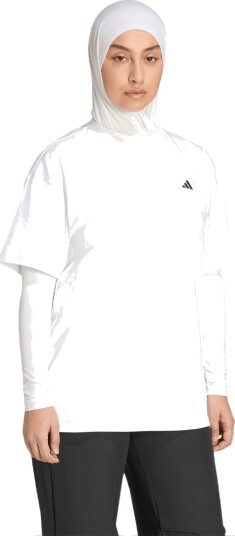 adidas Power Essentials Trenings T skjorte Dame Hvit M
