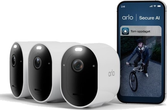 Arlo Pro 6 Trådløst Utendørs Overvåkingskamera 3-pk med Dag/Natt Farge Arlo Pro 6 Trådløst Utendørs Overvåkingskamera 3-pk med Dag/Natt Farge