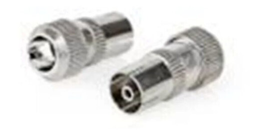 Nedis Koaksialkontakt Rett Hunn Nikkel 75 Ohm