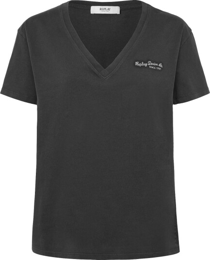 Replay Over Jersey T Shirt Black L