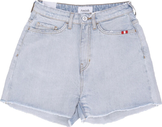 Amish Dame Shorts Blå W30,