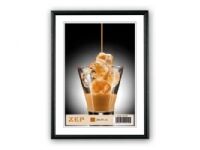 ZEP AL1B4, Aluminium, Sort, Enkel bilderamme, Bord, Vegg, 20 x 30 cm, Rektangulær