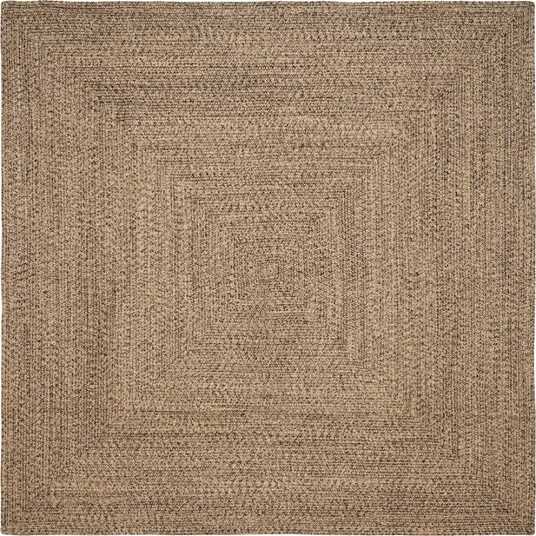 Teppe Naturlig og svart 300 x 300 cm Jute